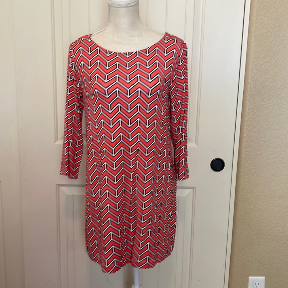Hourglass Lilly geometric print dress, M. Never worn.